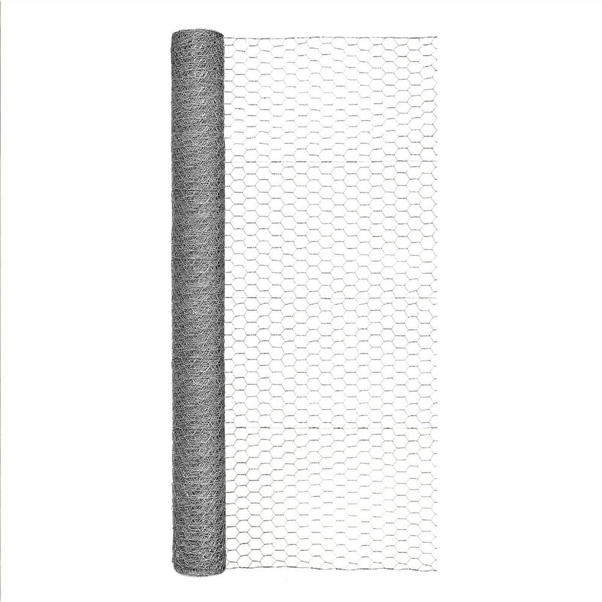 Garden Craft 48 in. H X 50 ft. L Galvanized Steel Poultry Netting 1 in.