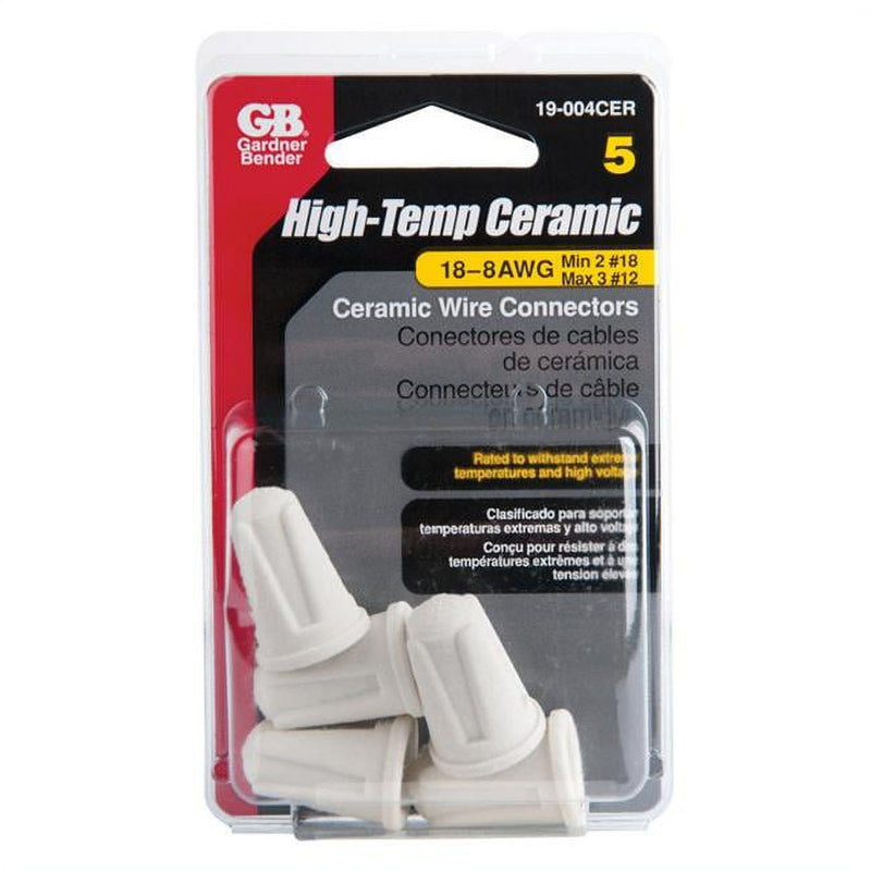 Gardner Bender High Temp Ceramic Wire Connectors 35/64 in. D 5 pk