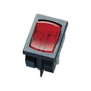 Gardner Bender 10 amps Rocker Switch Black/Red 1 pk