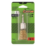 Gator 1 in. Fine Crimped End Brush Brass Coated Steel 4500 rpm 1 pc