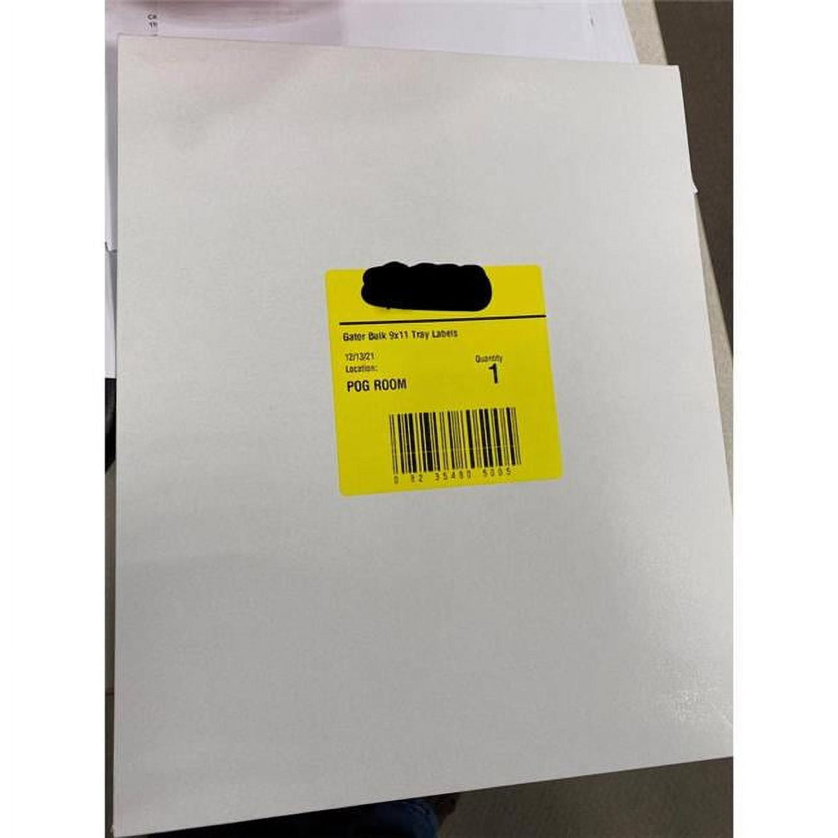 Stick on Labels White Tray Labels