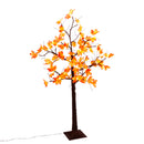 Gerson Warm White 48 ct 4 ft. LED Prelit Maple Leaf Lighted Tree Fall Decor