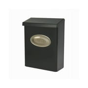 Gibraltar Mailboxes Designer Classic Galvanized Steel Wall Mount Black Mailbox