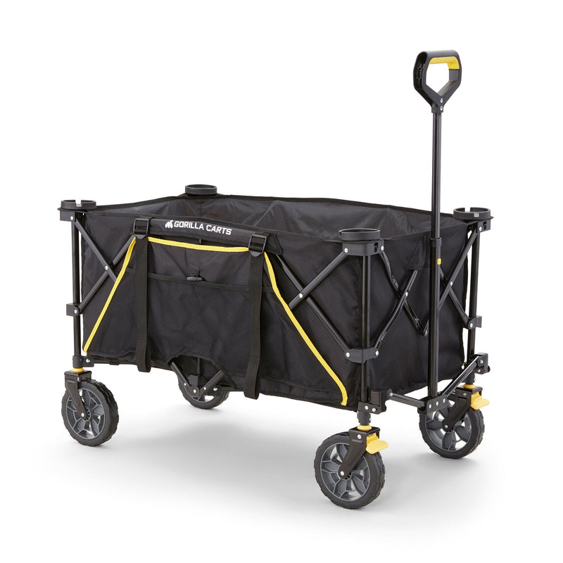 Gorilla Carts Polyester Fabric Folding Utility Wagon 150 lb. cap.