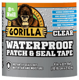 Gorilla 4 in. W X 8 ft. L Clear Waterproof Repair Tape