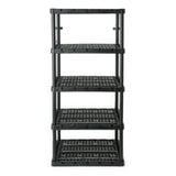 Gracious Living Knect-A-Shelf 72 in. H X 36 in. W X 24 in. D Plastic Shelving Unit