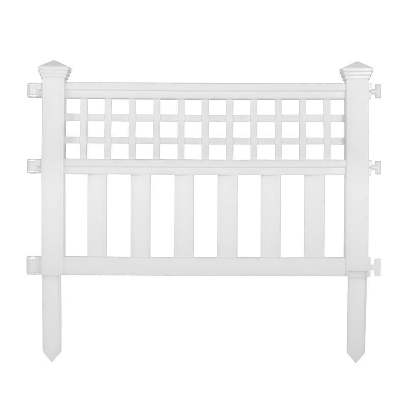 Suncast 2 ft. L X 20.5 in. H Resin White Garden Fence