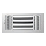 Tru Aire 6 in. H X 14 in. W 3-Way Powder Coat White Steel Wall/Ceiling Register
