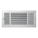 Tru Aire 6 in. H X 14 in. W 3-Way Powder Coat White Steel Wall/Ceiling Register