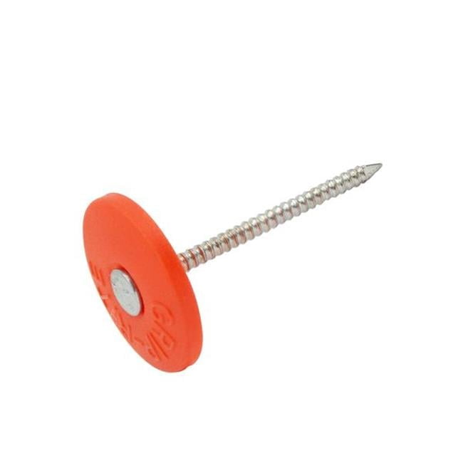 Grip-Rite 3 in. Cap Electro-Galvanized Plastic/Steel Nail Full Round Head