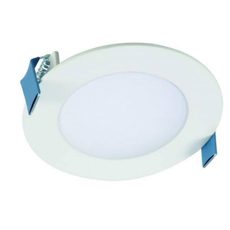 Halo HLB4 Series Matte White 4 in. W LED Smart-Enabled Canless Recessed Downlight 12 W