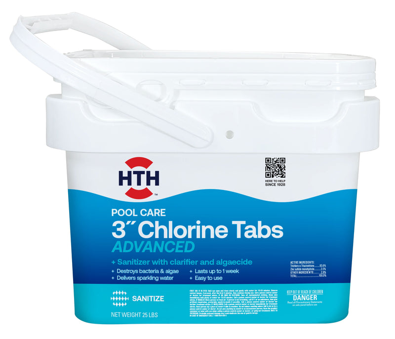 HTH Pool Care Tablet Chlorinating Chemicals 25 lb