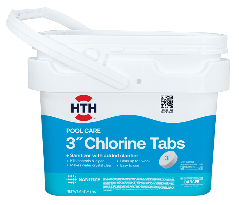 HTH Pool Care Tablet Chlorinating Chemicals 25 lb