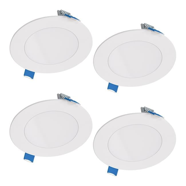 Halo HLB Lite Matte White 4 in. W LED Canless Recessed Downlight 10.1 W