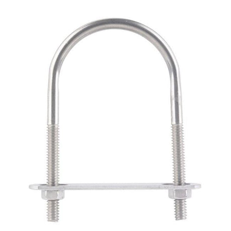 Hampton 1/4 in. X 2 in. W X 3-1/2 in. L Coarse Stainless Steel U-Bolt