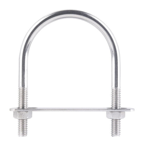 Hampton 5/16 in. X 2-1/2 in. W X 3-1/2 in. L Coarse Stainless Steel U-Bolt