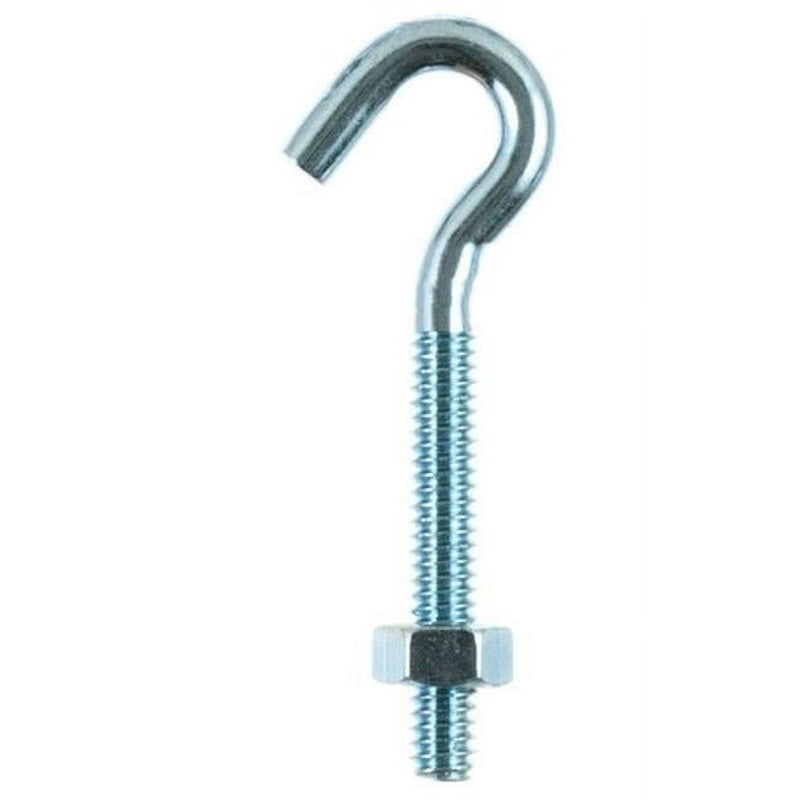 Hampton Small Zinc-Plated Silver Zinc 0.8125 in. L Hook Bolt 165 lb 1 pk