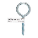 Hampton 3/8 in. X 4 in. L Zinc-Plated Steel Lag Thread Eyebolt