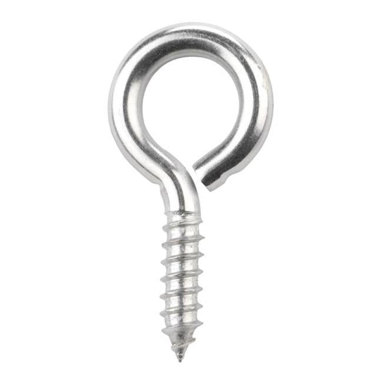 Hampton 3/8 in. D X 2-7/8 in. L Polished Stainless Steel Screw Eye 250 lb. cap. 1 pk