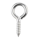 Hampton 3/8 in. D X 2-7/8 in. L Polished Stainless Steel Screw Eye 250 lb. cap. 1 pk