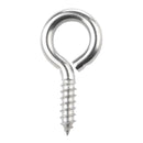 Hampton 3/8 in. D X 2-7/8 in. L Polished Stainless Steel Screw Eye 250 lb. cap. 1 pk