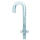 Hampton Medium Zinc-Plated Silver Zinc 0.625 in. L J-Bolt 110 lb 1 pk