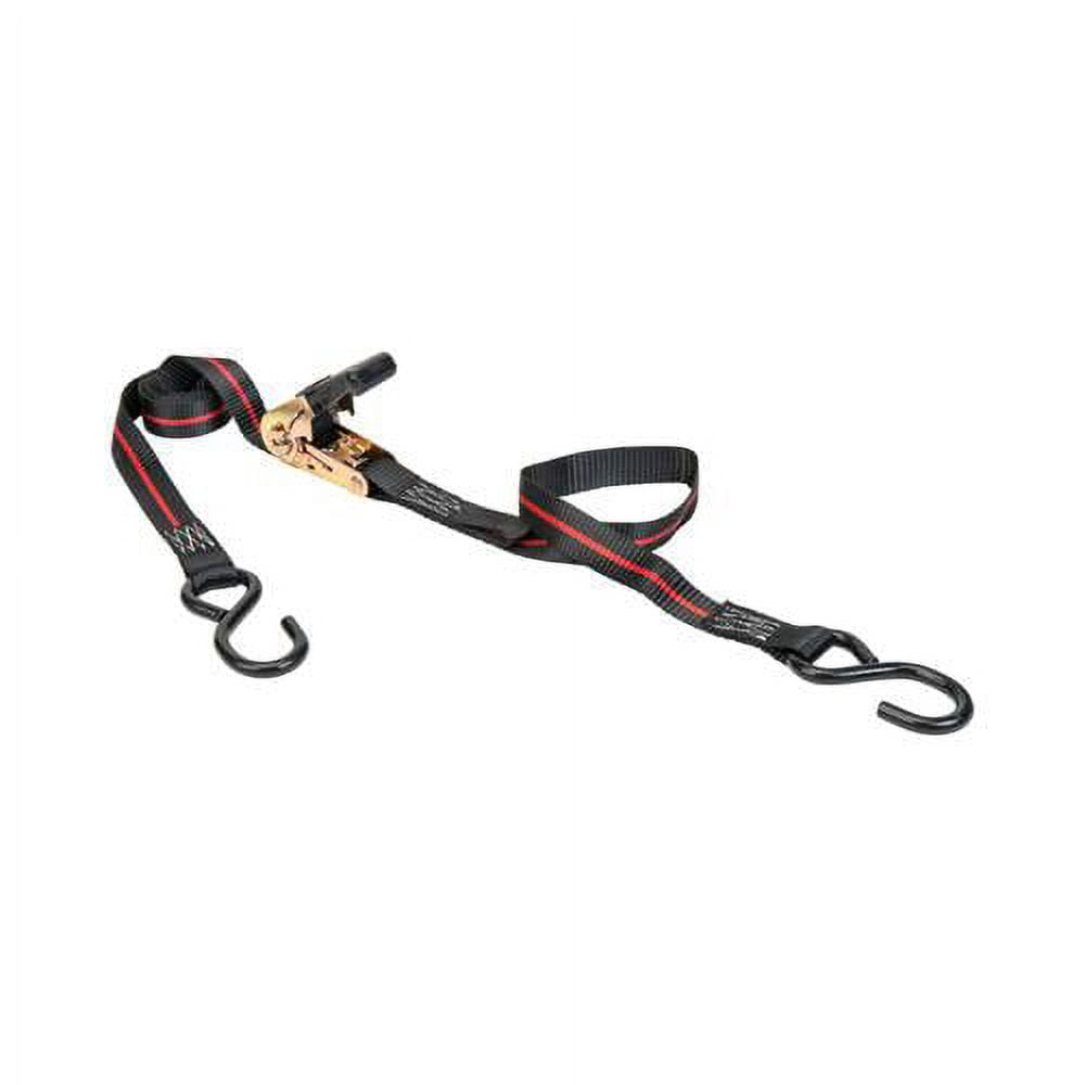Keeper 1 in. W X 8 ft. L Black Tie Down w/Ratchet 500 lb 2 pk