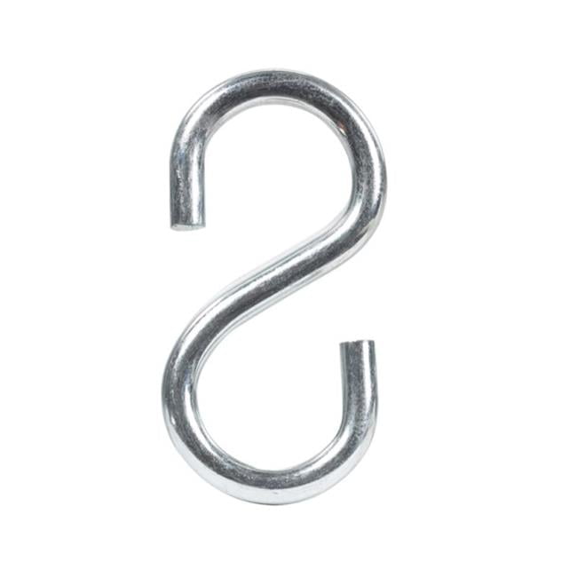 Hampton Small Zinc-Plated Silver Steel 1 in. L S-Hook 20 lb 1 pk