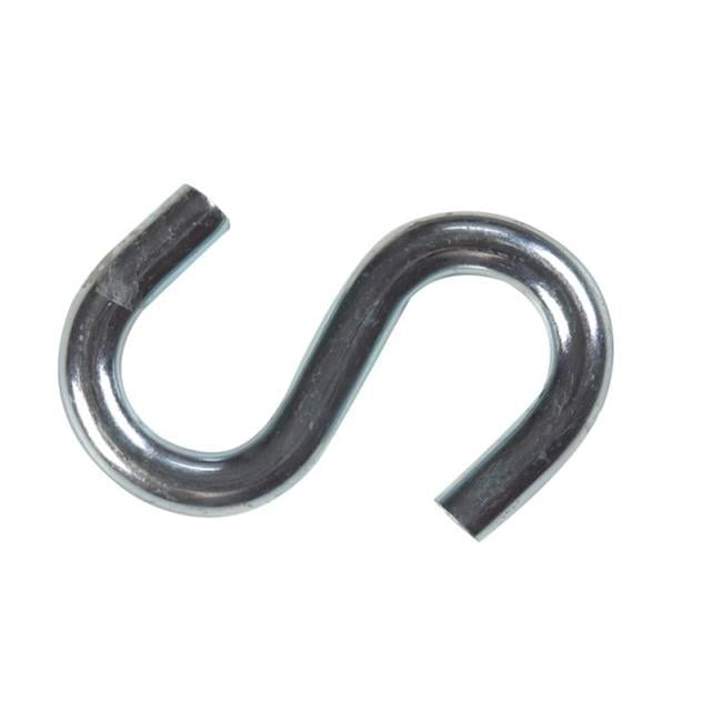 Hampton Small Zinc-Plated Silver Steel 2.5 in. L S-Hook 250 lb 1 pk