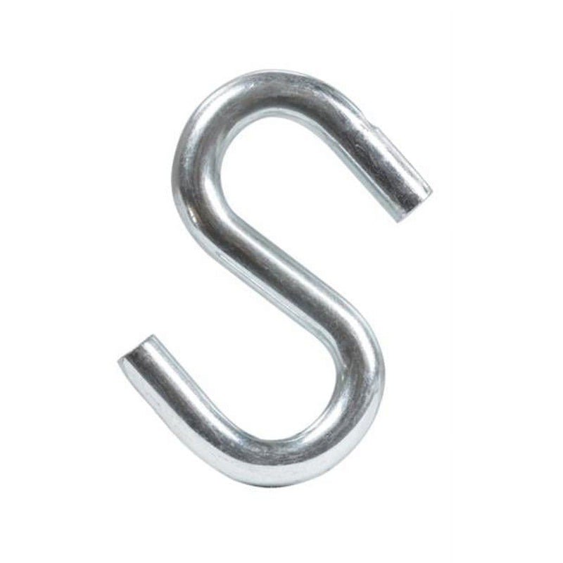 Hampton Small Zinc-Plated Silver Steel 2 in. L S-Hook 150 lb 1 pk