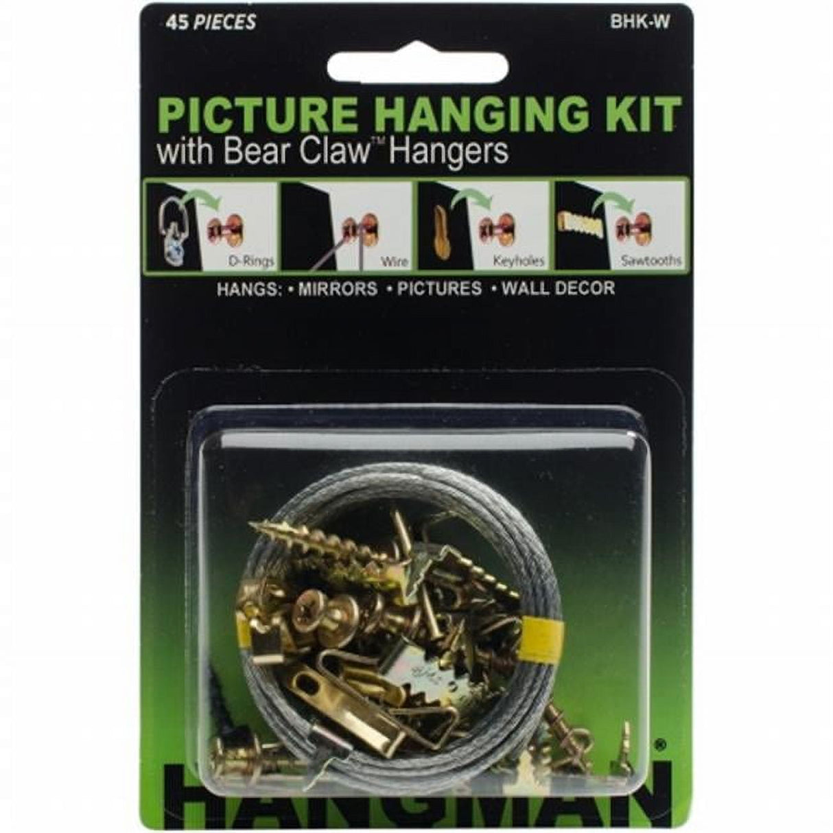 Hangman Hanger Picture Hanging Kit 100 lb 45 pc