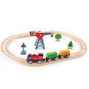 Hape Train Set Wood Assorted 19 pc