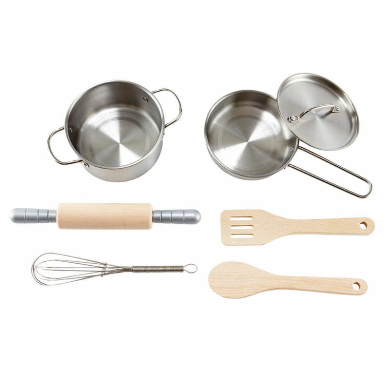 Hape Chef's Cooking Set Wood/Metal 7 pc