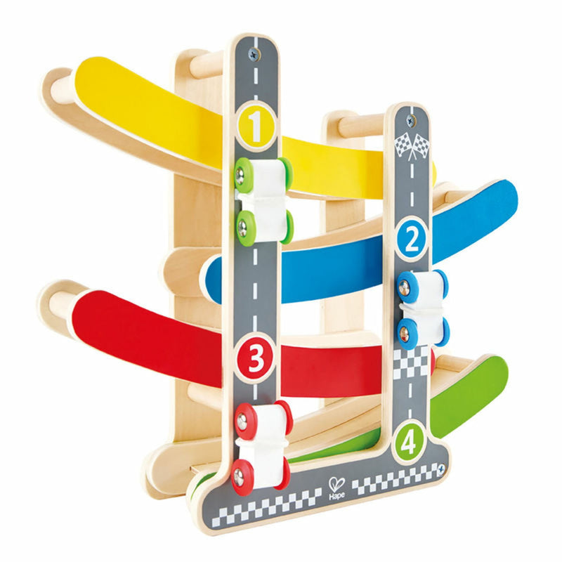 Hape Fast Flip Racetrack Wood Multicolored 4 pc