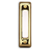 Heath Zenith Polished Brass Plastic Wired Pushbutton Doorbell