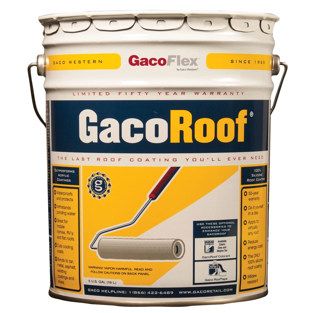 GacoFlex White Silicone Roof Coating 5 gal