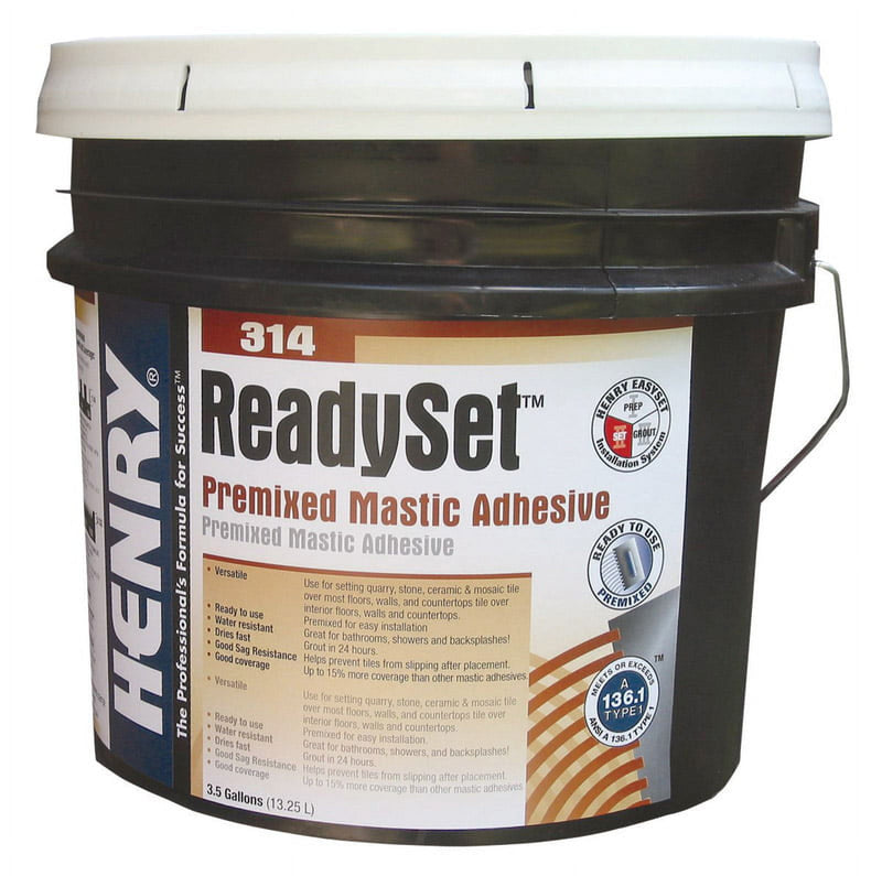 Henry 314 Ready Set High Strength Premixed Mastic Adhesive 3.5 gal