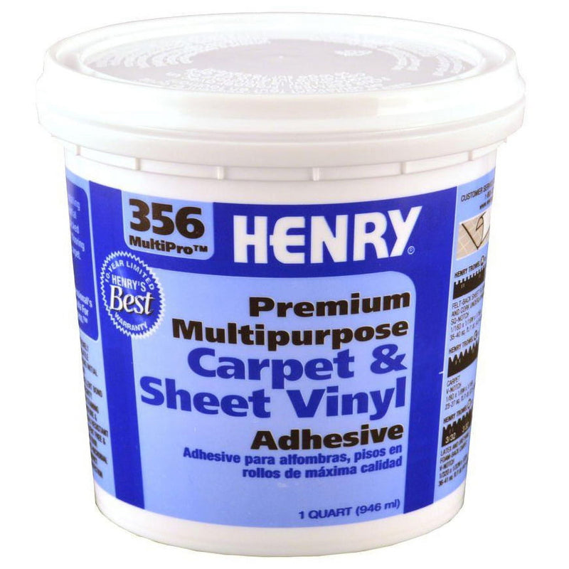 Henry 356 MultiPro Premium Multipurpose High Strength Carpet & Sheet Vinyl Adhesive 1 qt