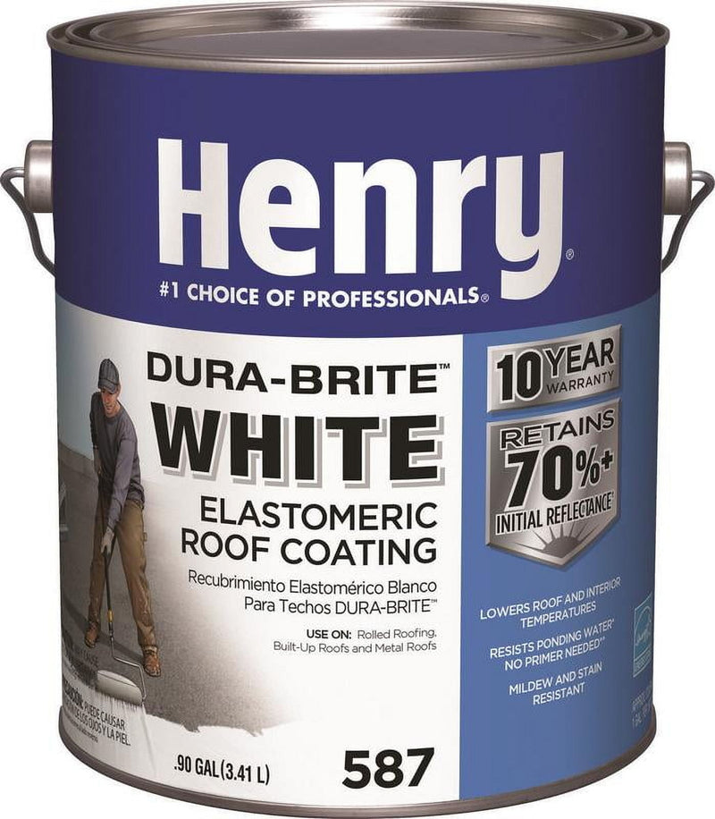 Henry Dura-Bright Smooth White Elastomeric Roof Coating 0.9 gal