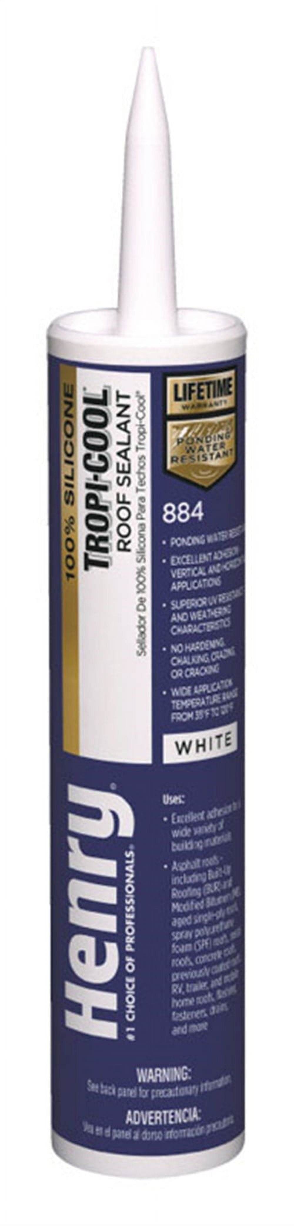 Henry Tropic-Cool 884 White Silicone Sealant 10 oz