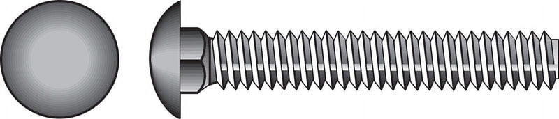 Hillman 1/2 in. X 5 in. L Hot Dipped Galvanized Steel Carriage Bolt 25 pk