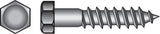 Hillman 1/2 in. X 5 in. L Hex Hot Dipped Galvanized Steel Lag Screw 25 pk