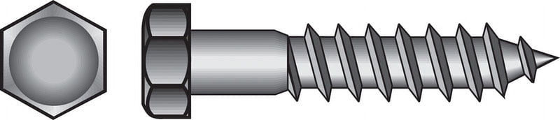 Hillman 1/2 in. X 3 in. L Hex Zinc-Plated Steel Lag Screw 50 pk