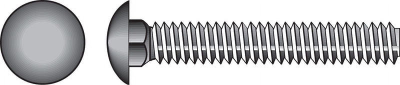 Hillman 1/4 in. X 1-1/2 in. L Stainless Steel Carriage Bolt 50 pk