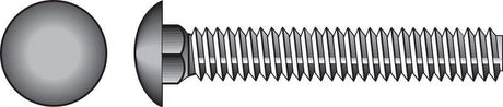 Hillman 1/4 in. X 2-1/2 in. L Stainless Steel Carriage Bolt 25 pk