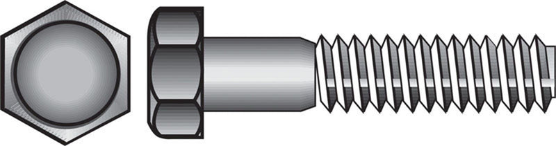 Hillman 1/4 in. D X 1-1/4 in. L Zinc Plated Steel Hex Bolt 100 pk