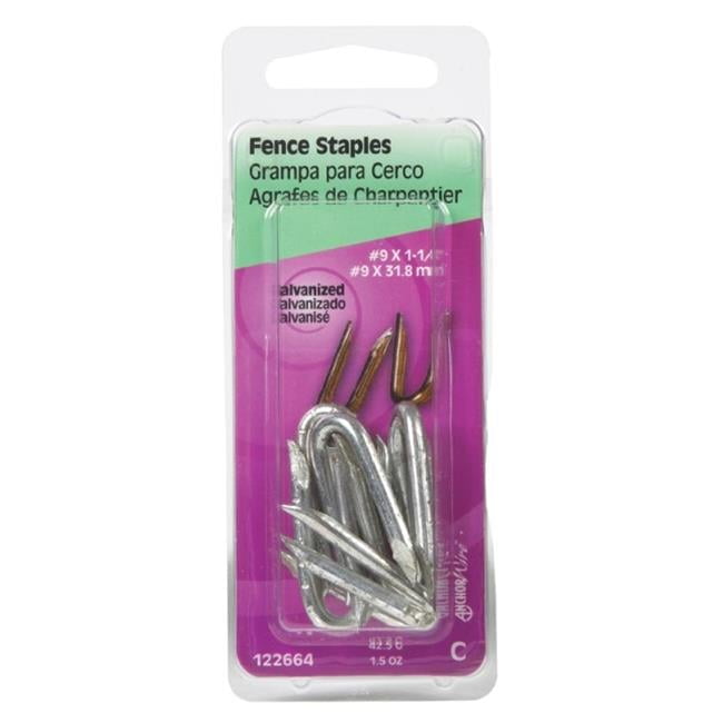 Hillman 1/4 in. W X 1-1/4 in. L Galvanized Steel Fence Staples 9 Ga. 1-1/2 oz