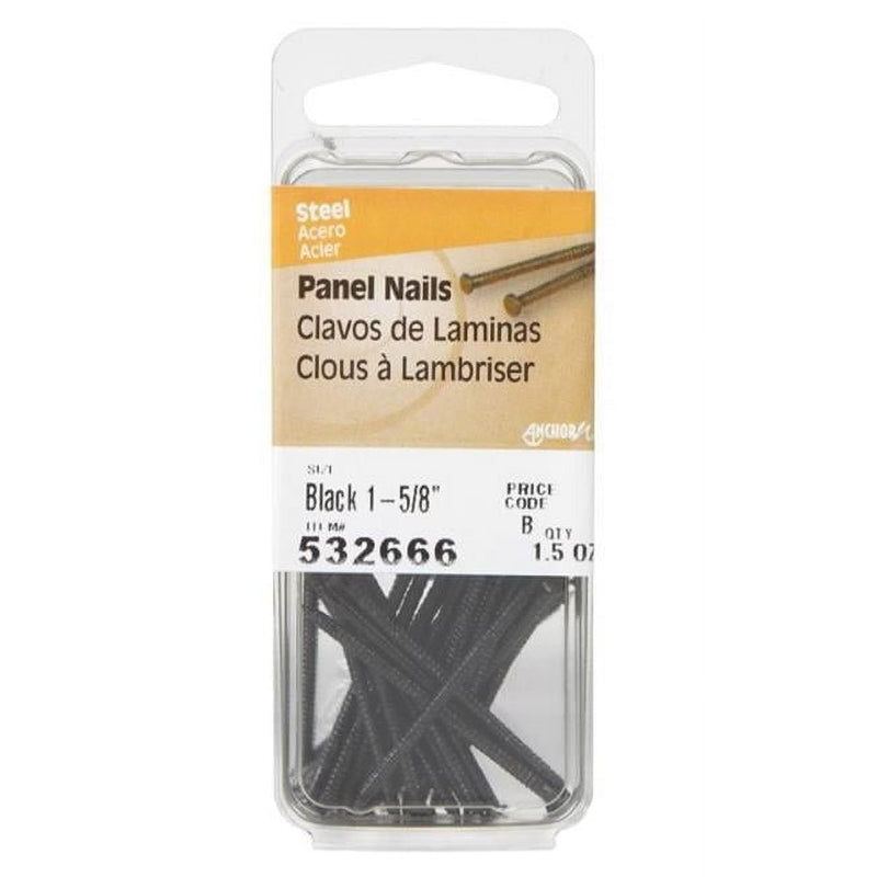 Hillman 1-5/8 in. Panel Black Coating Steel Nail Large Head