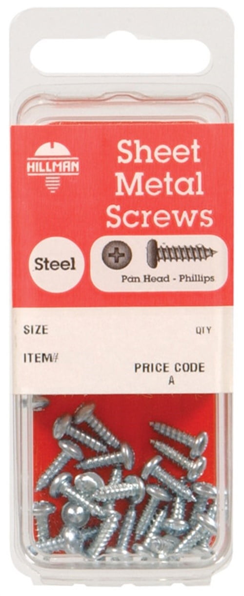 Hillman No. 10 X 1/2 in. L Phillips Pan Head Sheet Metal Screws 80 pk