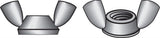 Hillman 10 in. Cold Forged Stainless Steel USS Wing Nut 100 pk